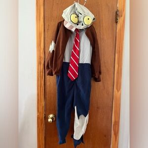 Plants vs Zombies Kids Zombie Halloween Costume size Small Fleece Hoodie onesie